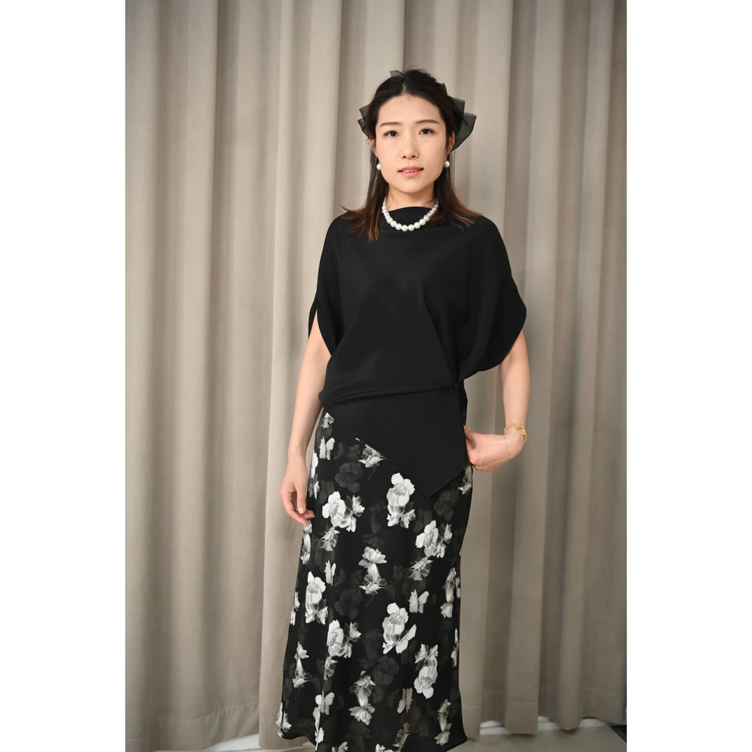 桑蚕丝百搭碎花印花半裙气质时尚设计感半身裙夏季裙子女装女款