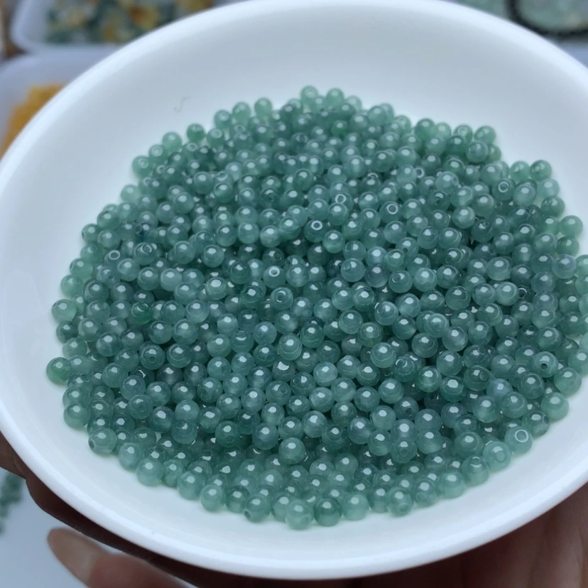 【闪购商品】翡翠手链未镶嵌卡3.5精品冰蓝水100颗