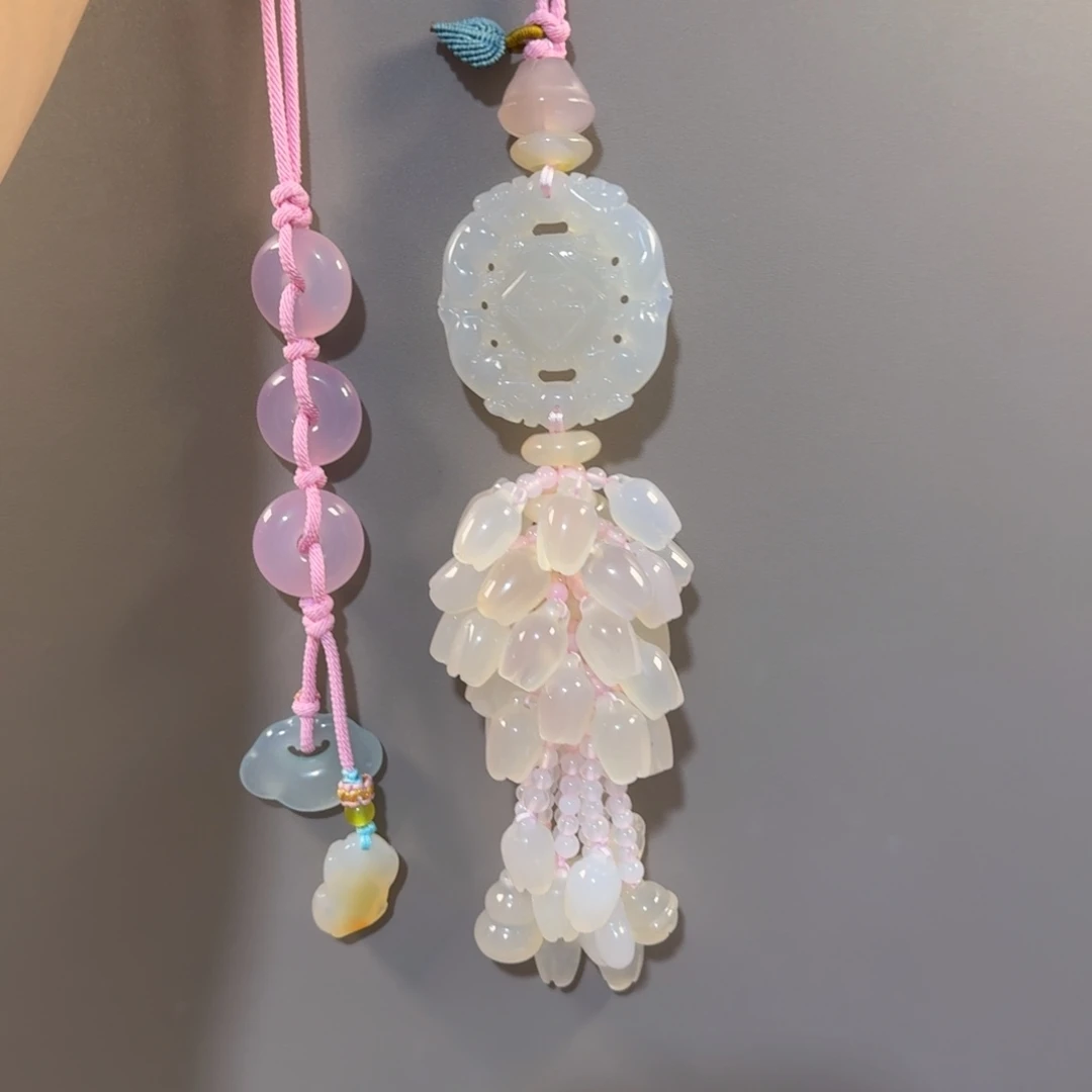 ღ***࿐玛瑙/玉髓未镶嵌汽车挂件