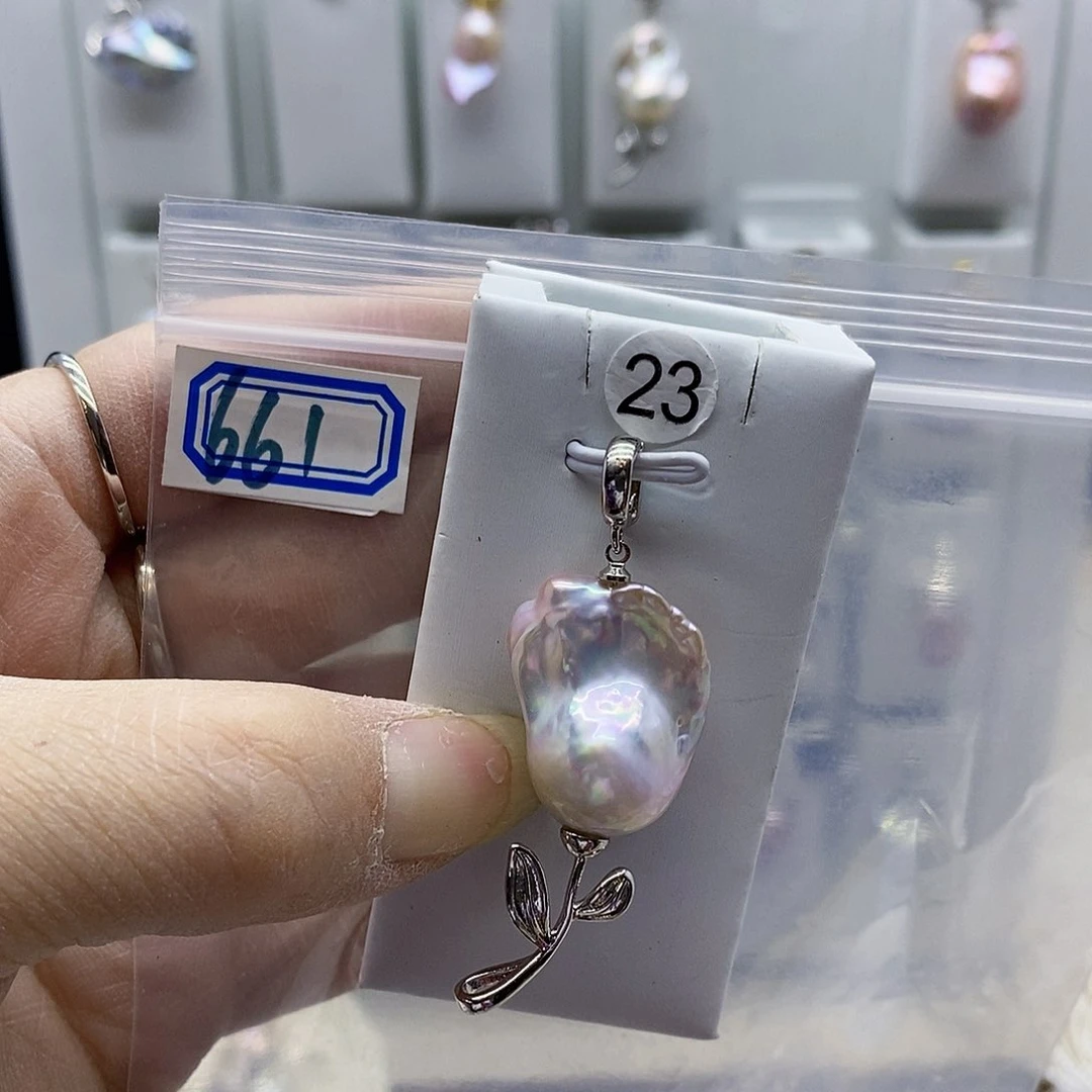 颈饰合金淡水珍珠