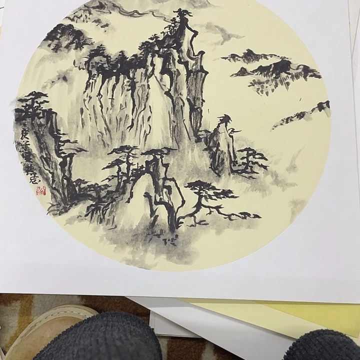 国画38-38卡纸作品艺