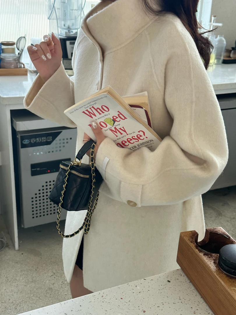 LYC-YM《C524-C630》2025韩版双面羊毛大衣外套气质时尚百搭秋冬