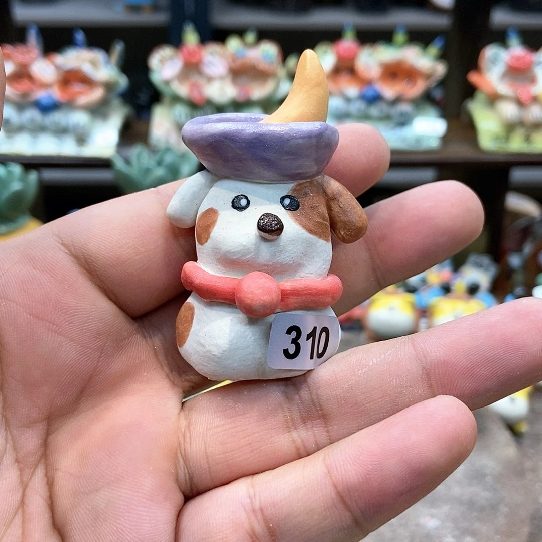 摆件直播间手工抽象陶瓷摆件310