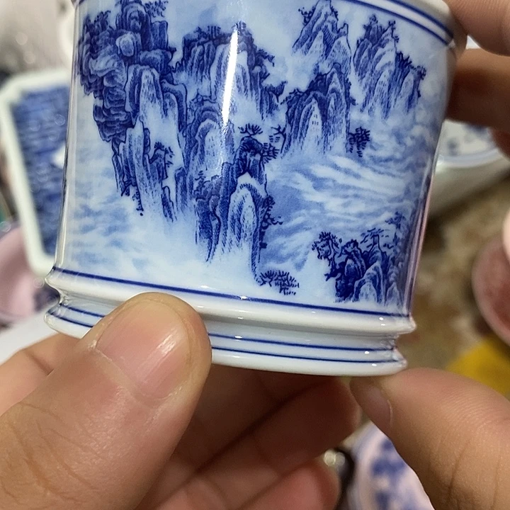 摆件陶景德镇陶瓷主人杯23455