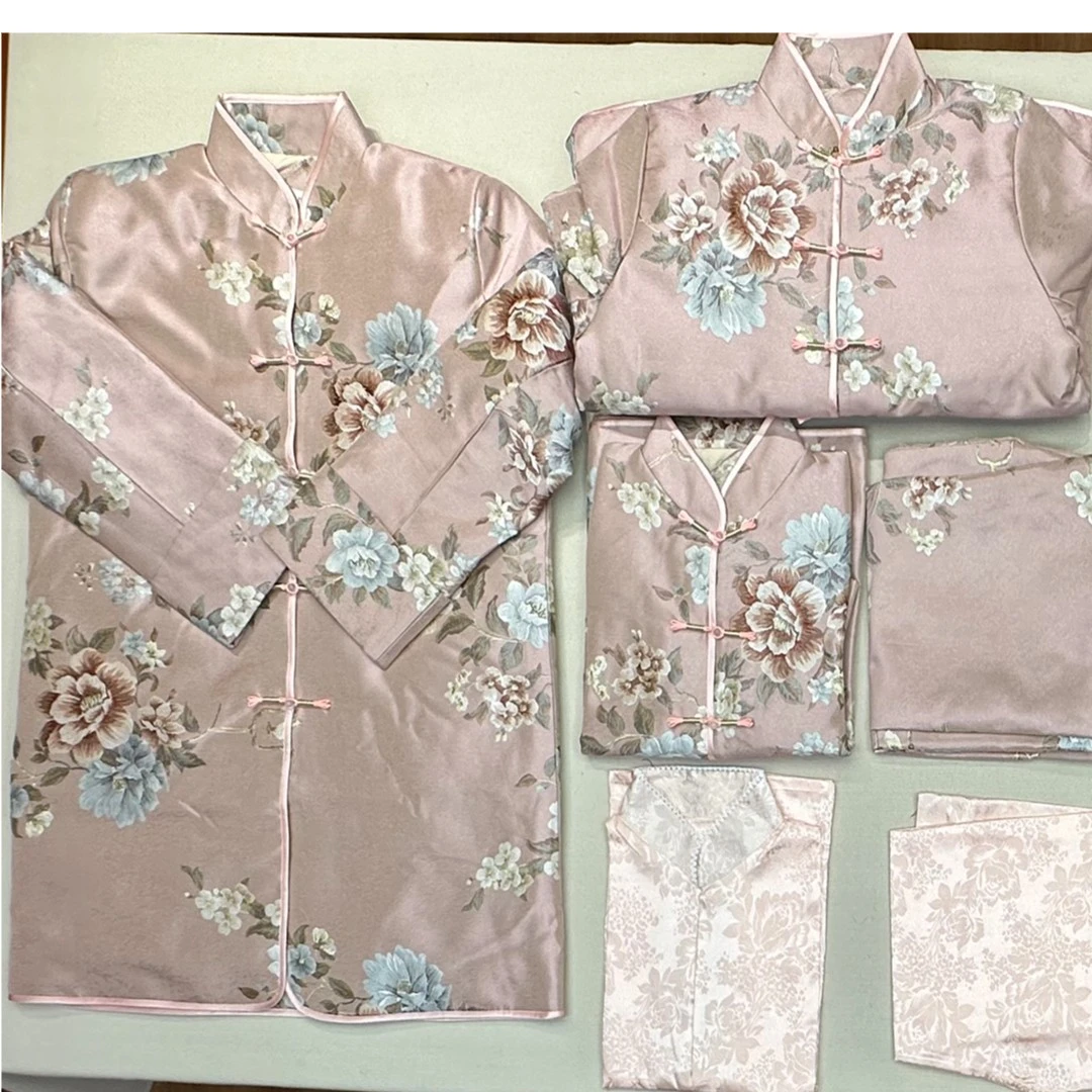 百年日记新中式中国风寿老衣百年服装七件配饰七件套全套云锦古风