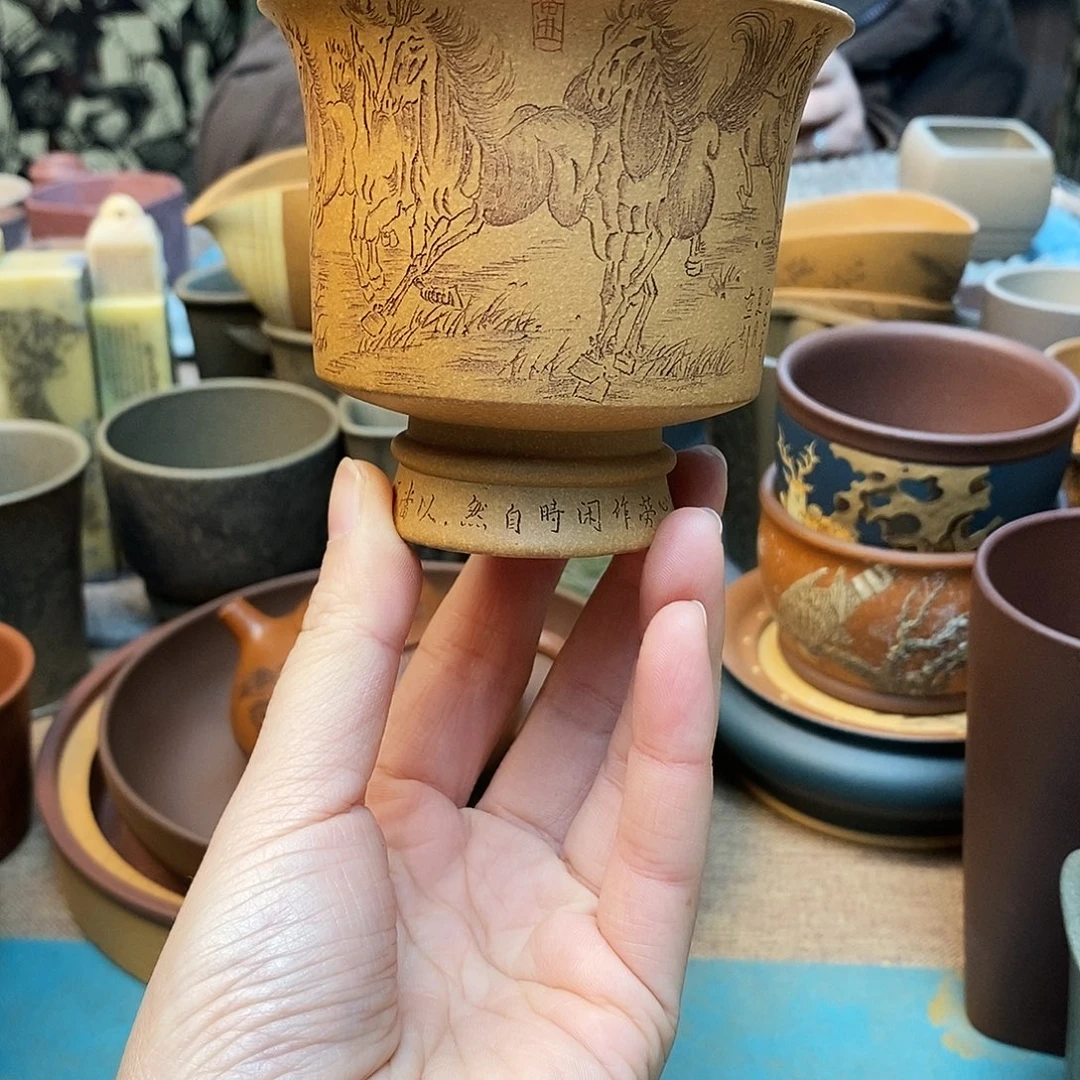 紫砂茶宠宜兴紫砂杯