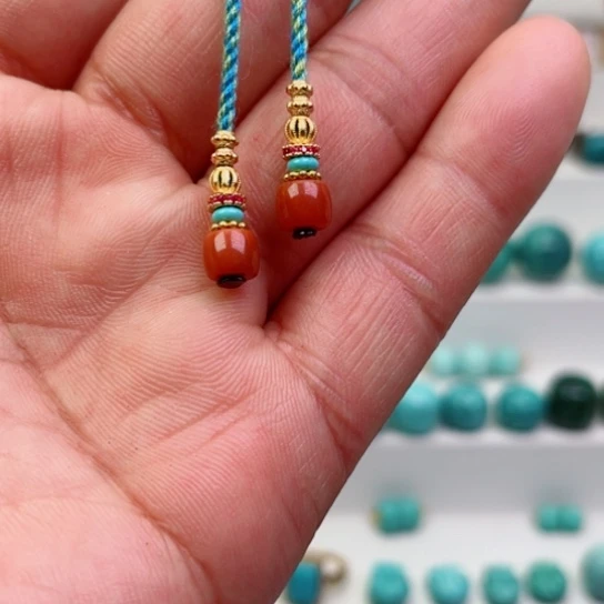 南红玛瑙珠宝奇石银S925镶嵌