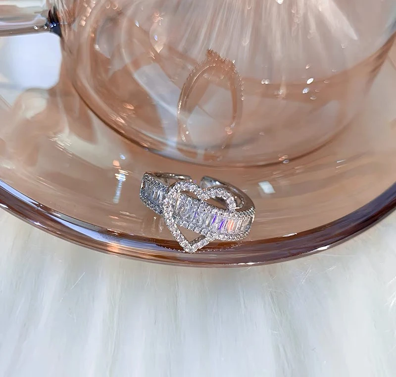 合金锆石戒指 （6037）ELYSIUM 轻奢时尚气质百搭戒指