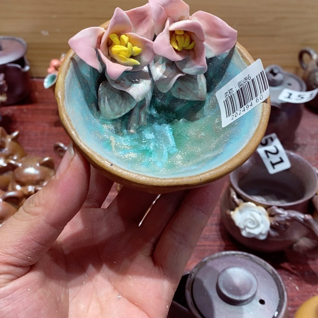 柴烧茶具套杯子家用