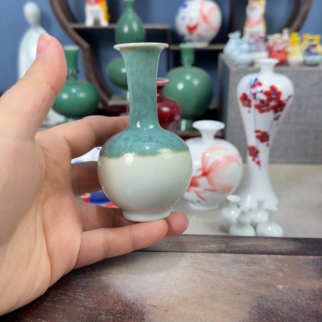 陶瓷手工小花器摆件