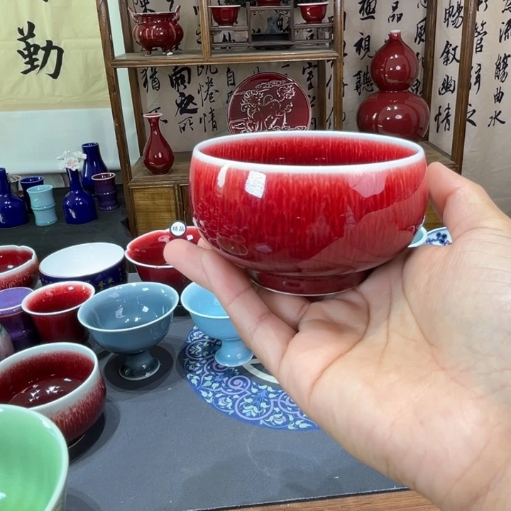 景德镇陶瓷浅行窑大禅定杯