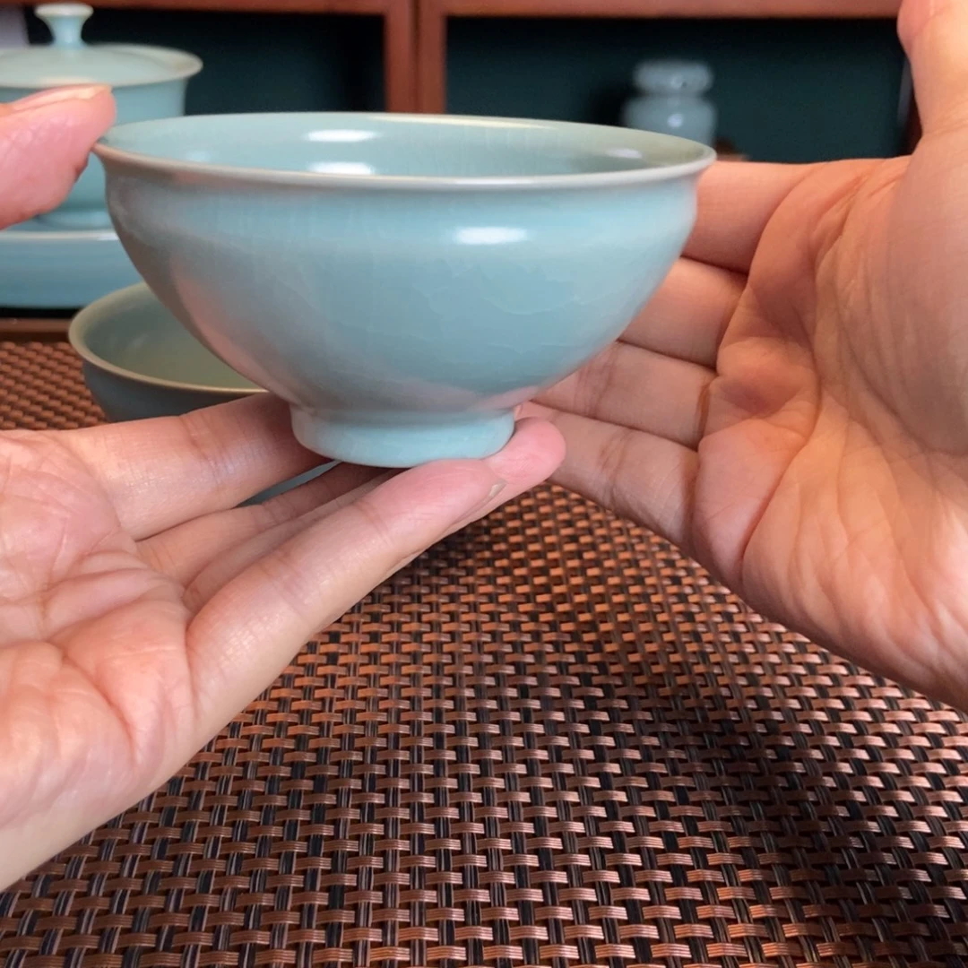 摆件仿古釉手工杯