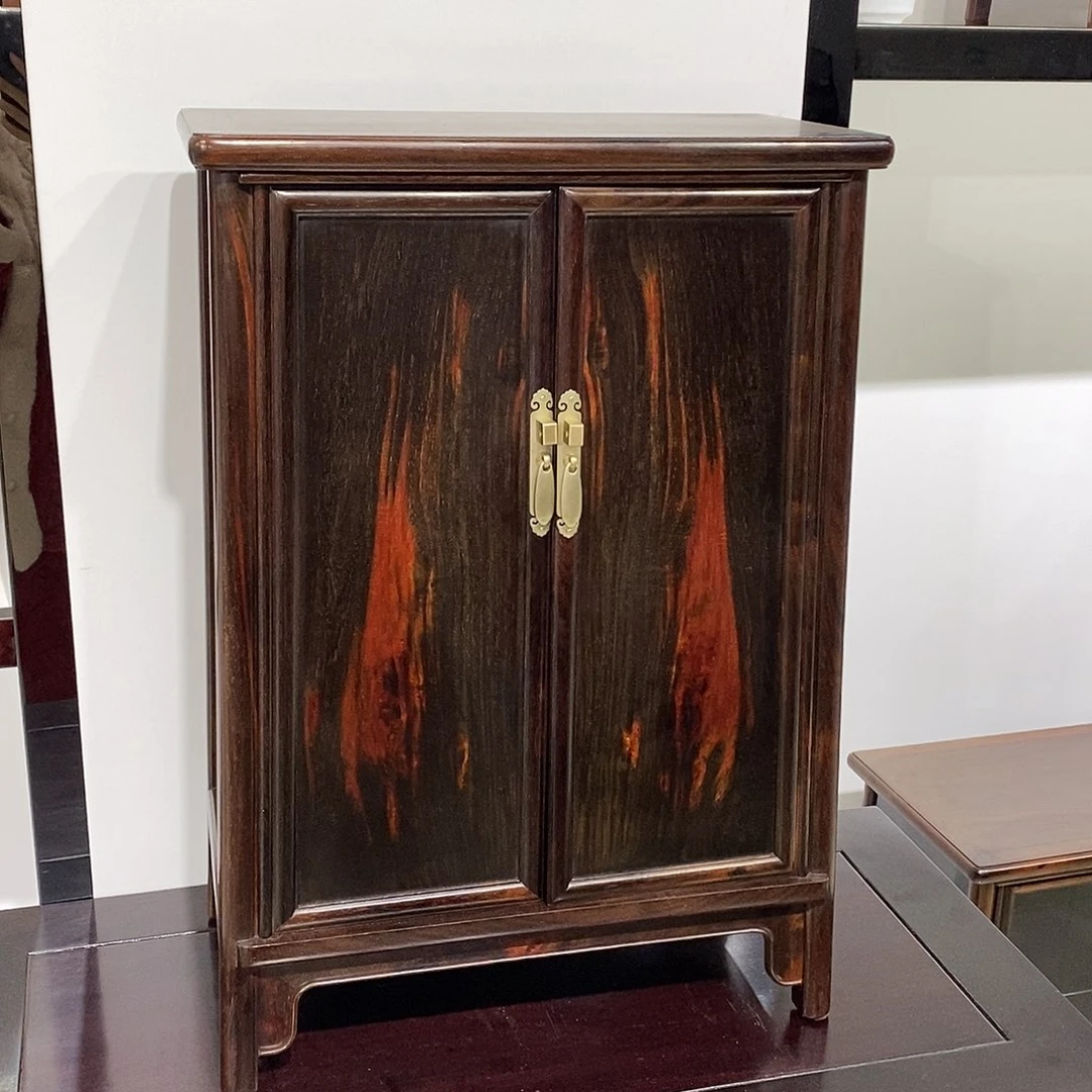 红酸枝木类成套家具一*圆角柜