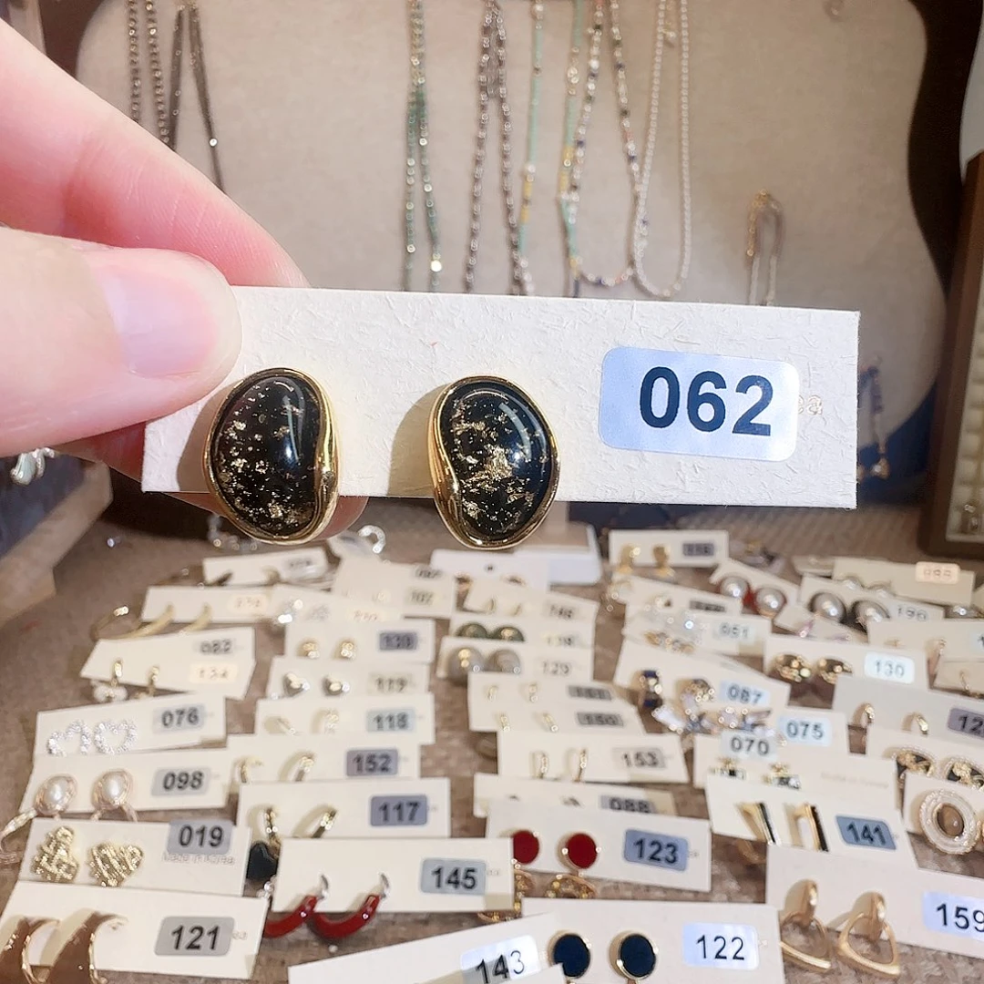 仿珍珠铜合金925银耳钉