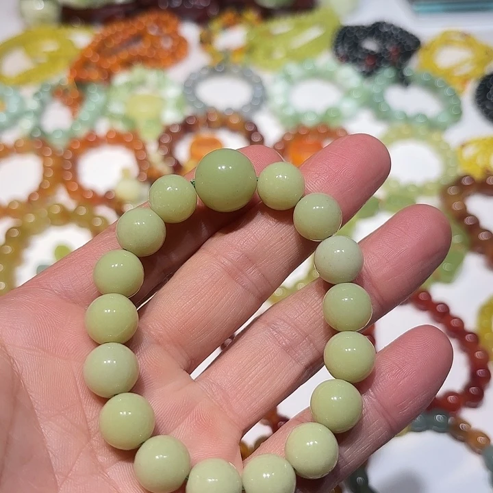 蛇纹石玉未镶嵌手串