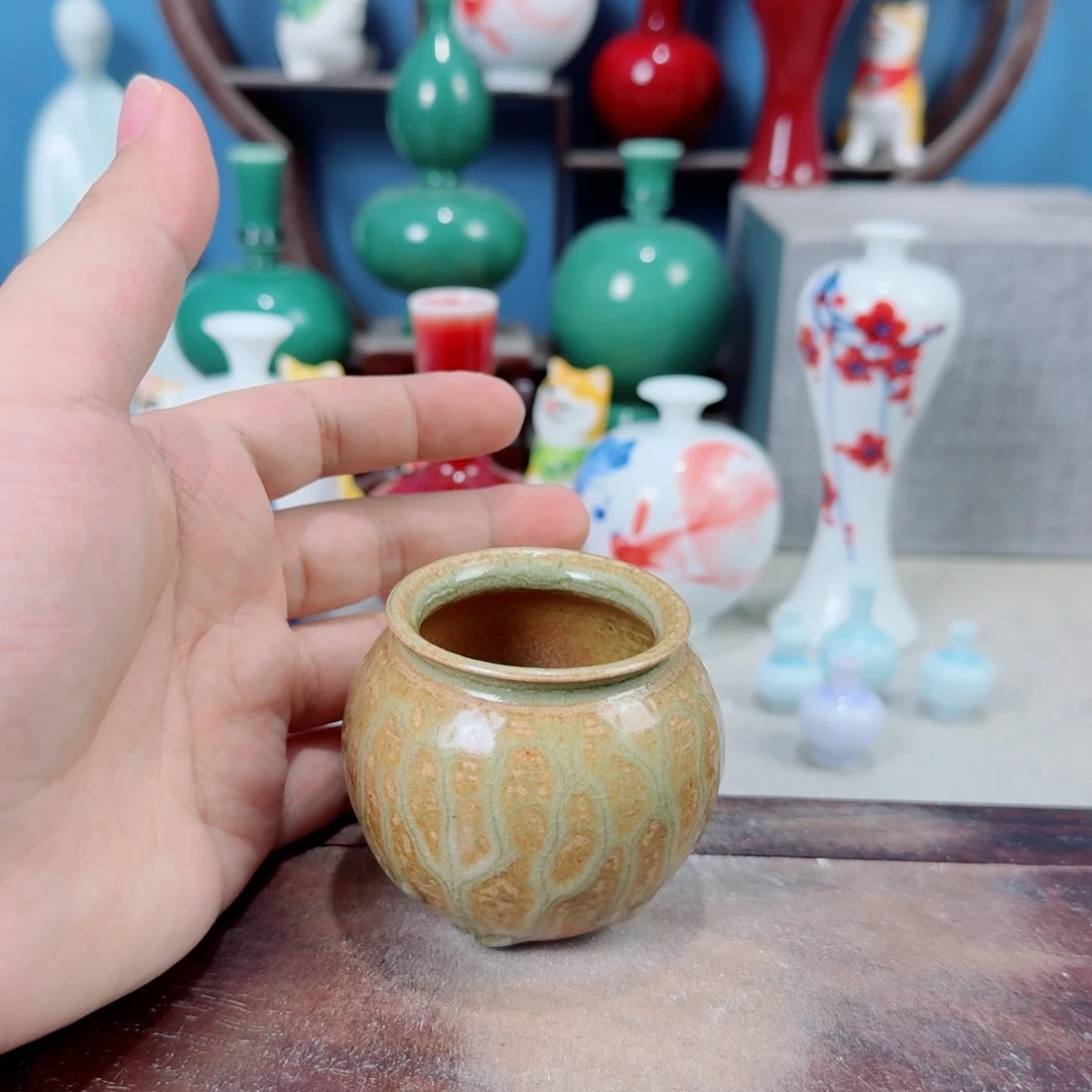 陶瓷手工小花器摆件