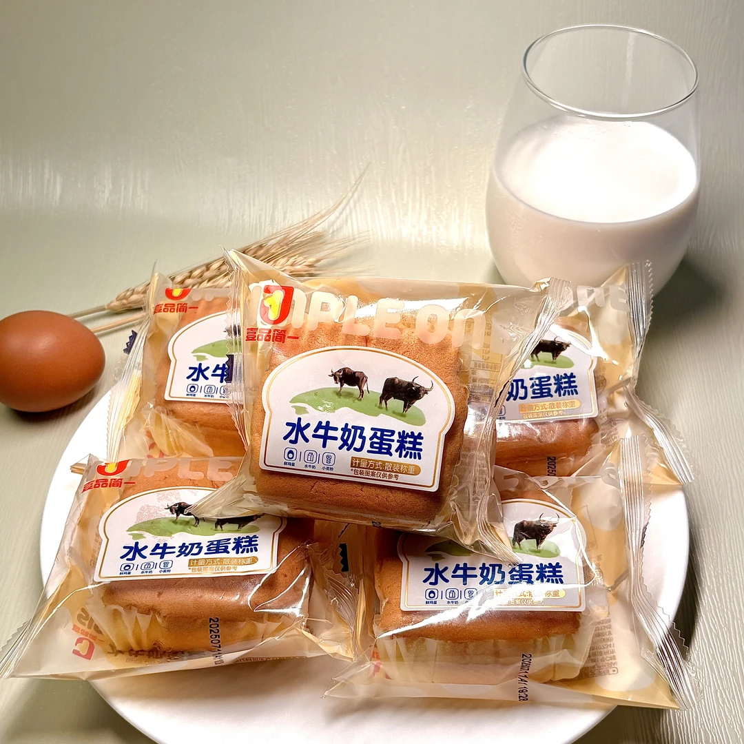 壹品简一 水牛奶蛋糕营养早餐美味休闲零食解馋小蛋糕点心开学