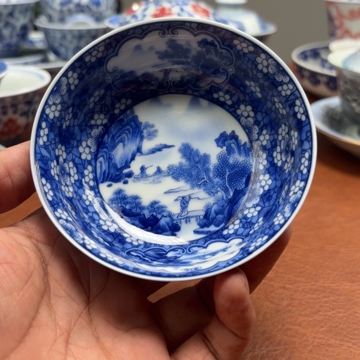 盖碗冰梅普洱杯景德镇发货