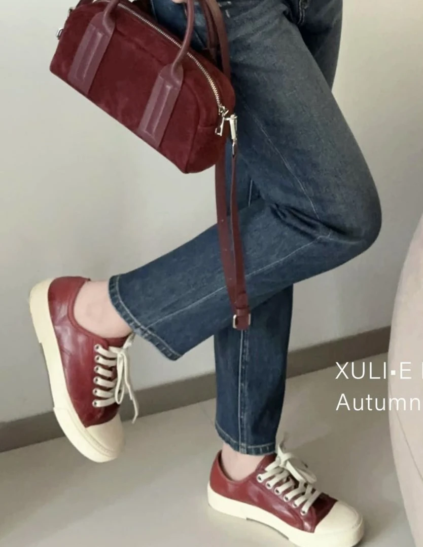 XULI'S EPOCH红色休闲鞋系列·发回来拉黑·30-115