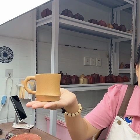 段泥茶案主人杯主人杯