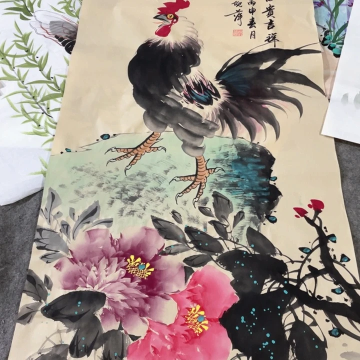 国画国画作品画心一张