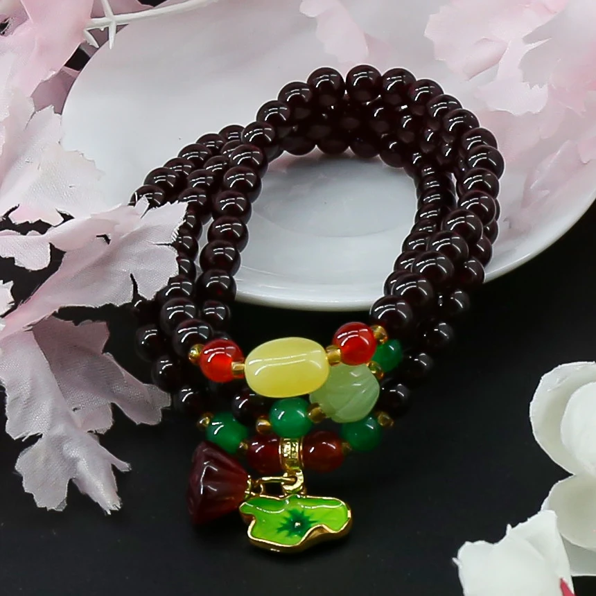 AD345 石榴石饰品