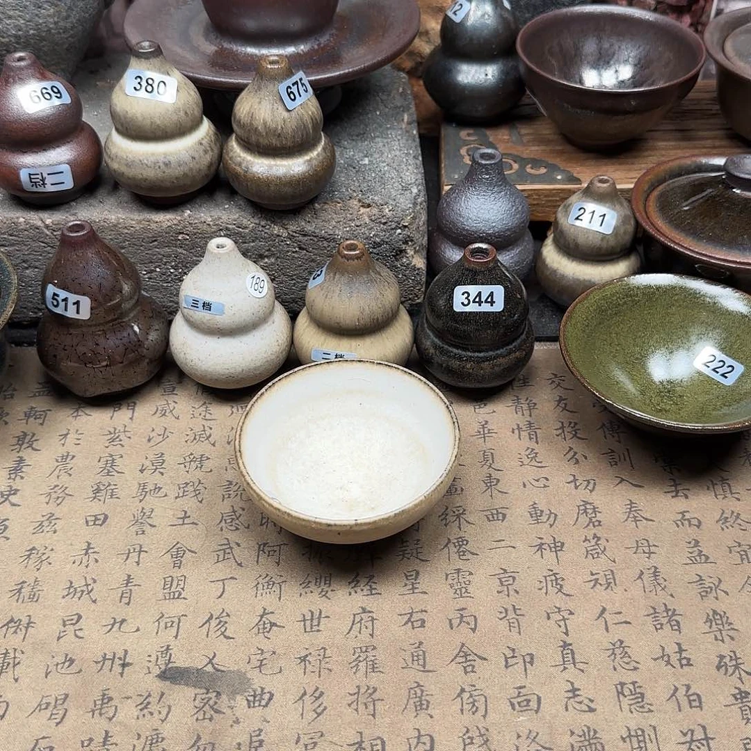茶盏龙窑柴烧原矿原釉