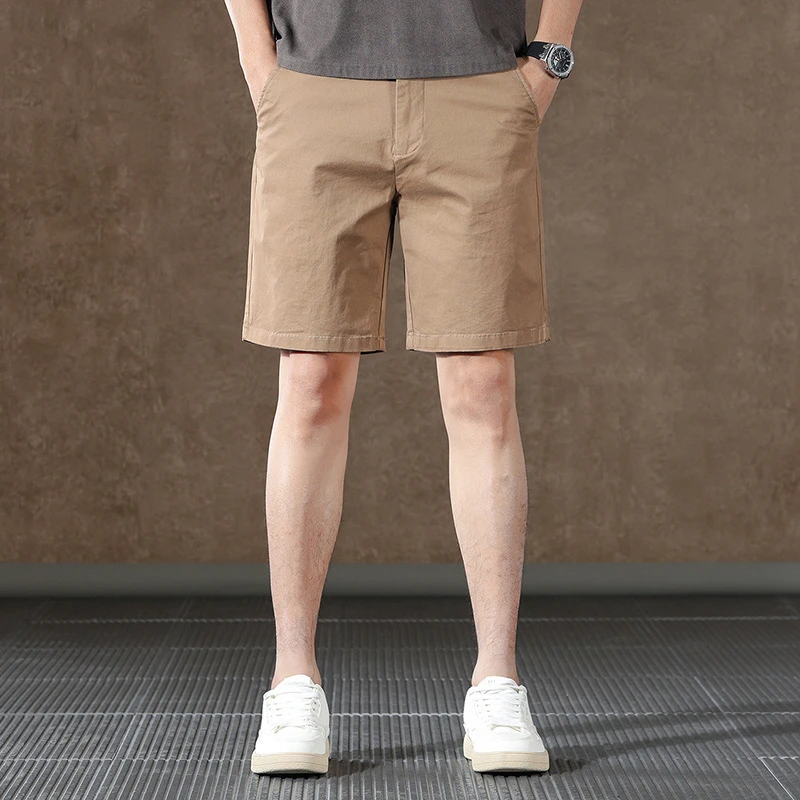 2025新款纯棉美式复古休闲5分工装短裤男款西装今年流行爆款短裤