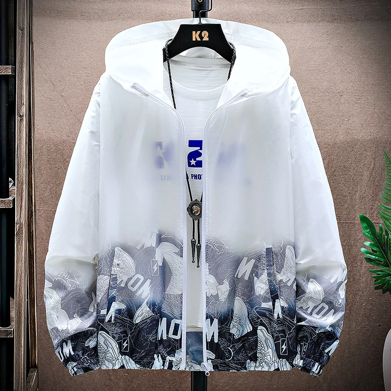 衣新款青少年夏季防紫外线皮肤衣透气薄款防风衣休闲外套户外服男