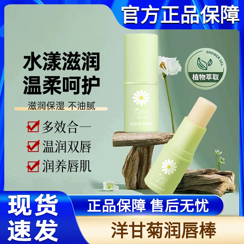 洋甘菊润唇膏小雏菊小甘菊秋冬季保湿补水滋润防干裂唇膏男士女士