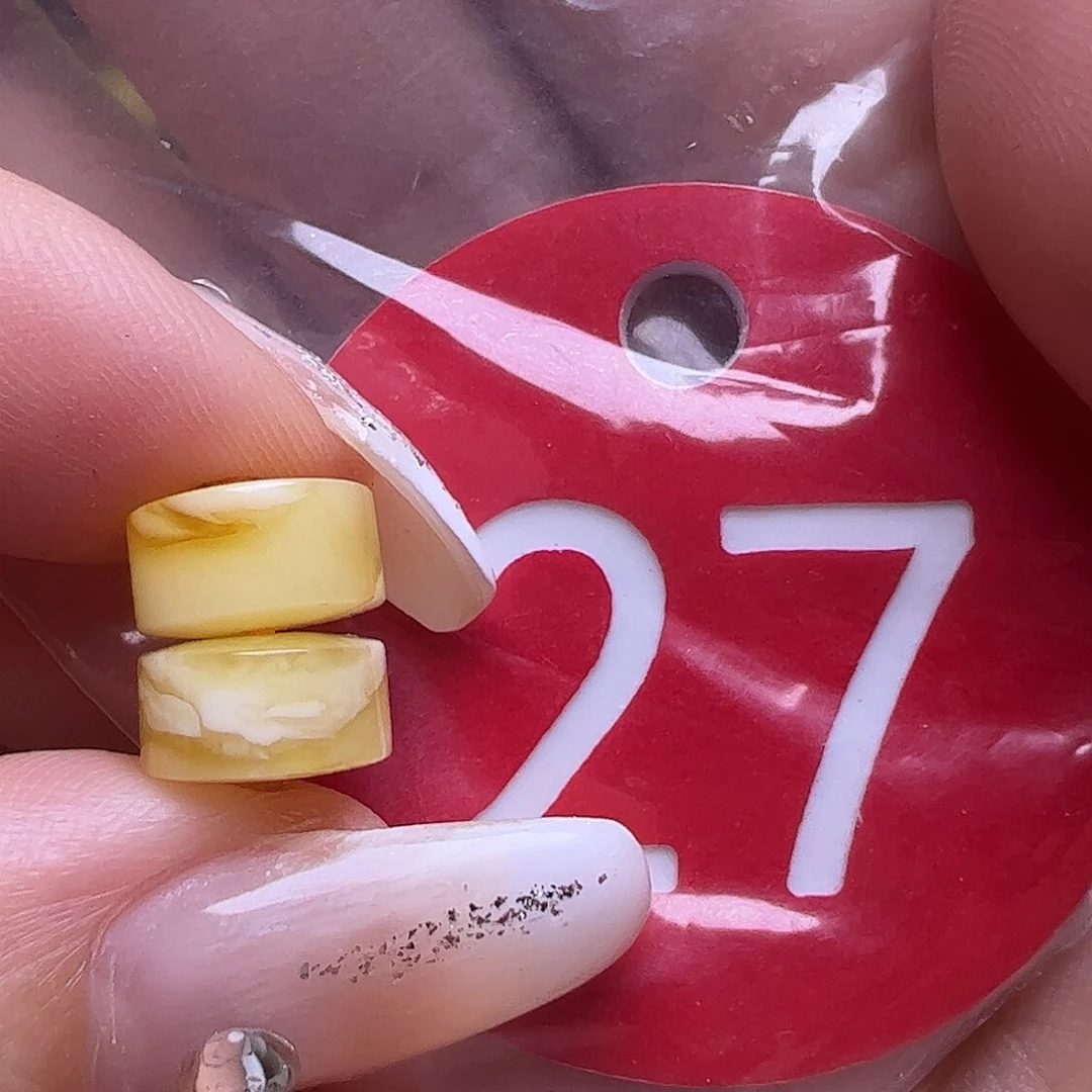 未镶嵌蜜蜡裸石8.5/5mm精工隔片