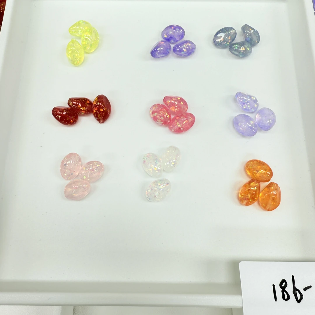 韩国胶定制款186 糖果纸异形小隔珠通孔 DIY手工配件