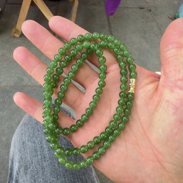 和田玉（碧玉）未镶嵌项链