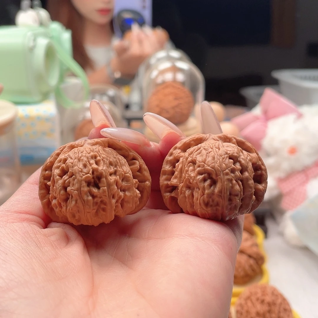 把件文玩核桃38精品白狮子