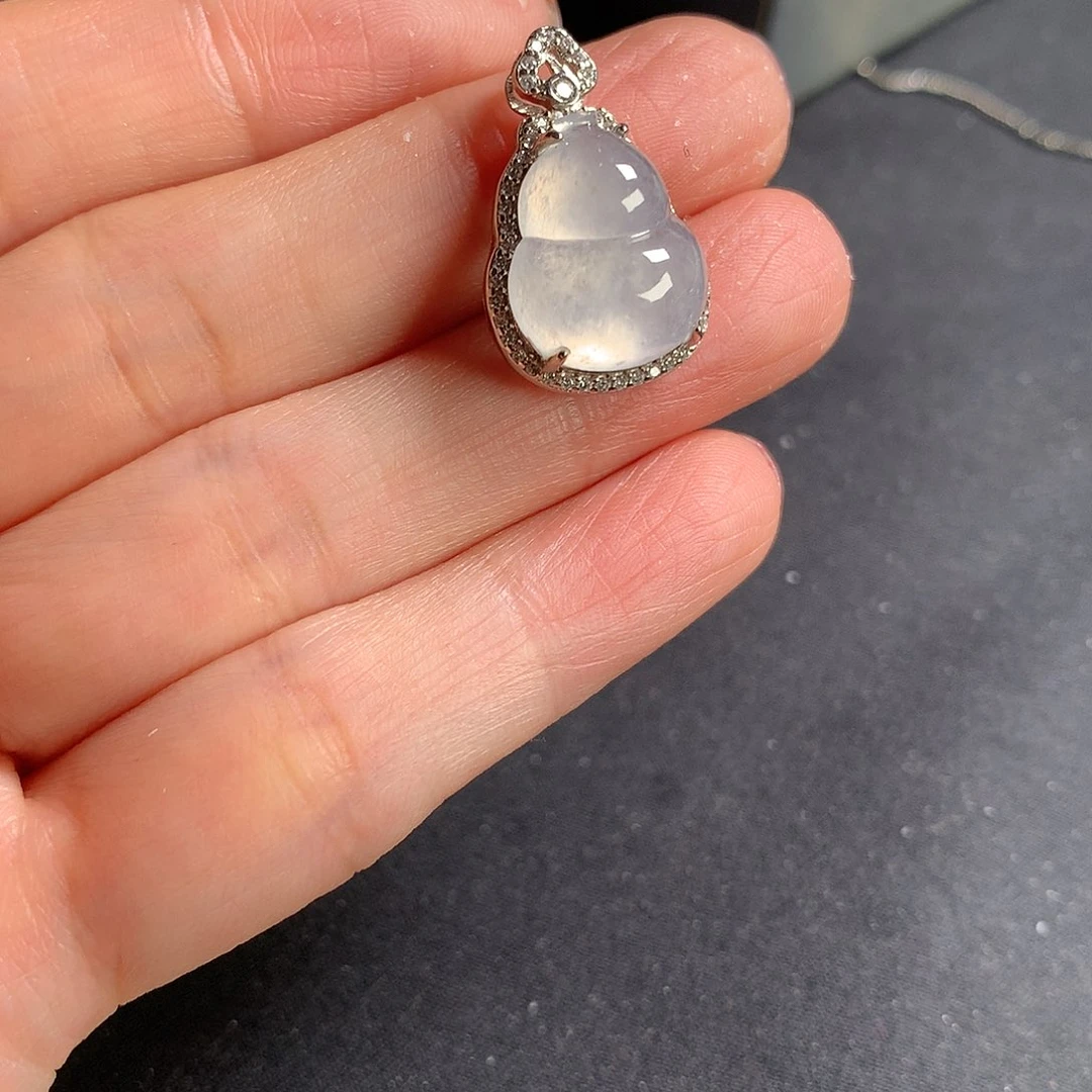 颈饰银S925镶嵌翡翠11111111