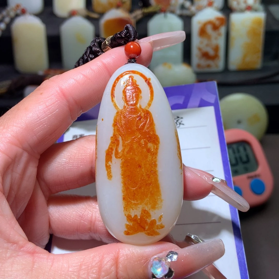 和田玉挂件未镶嵌兮