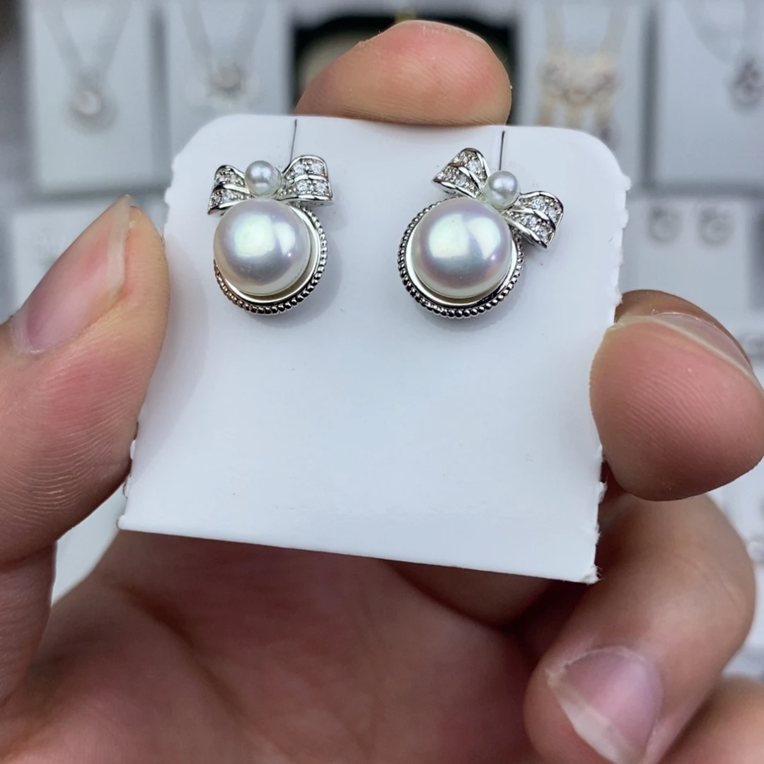 未镶嵌淡水珍珠耳饰