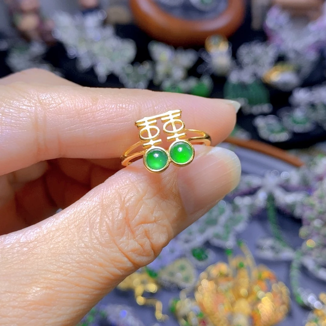 翡翠颈饰银S925镶嵌天然翡翠