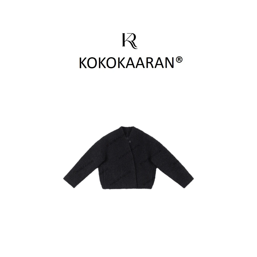 冬季夹棉高级感简约V领保暖休闲外套SH241141