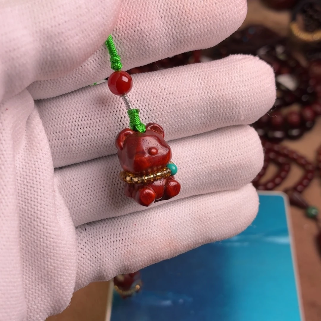 小叶紫檀手串/手链小熊