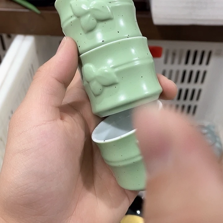 陶瓷茶具全部清清完回家过年