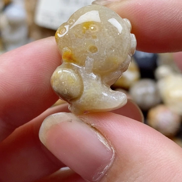 颈饰未镶嵌硅化珊瑚（珊瑚玉）小