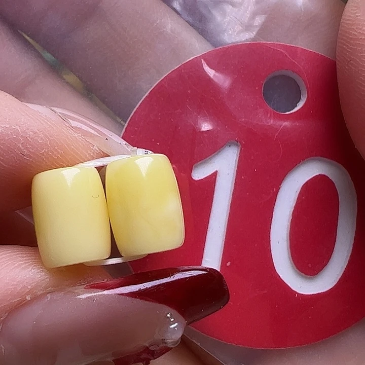 蜜蜡未镶嵌珠宝奇石6.6mm桶珠