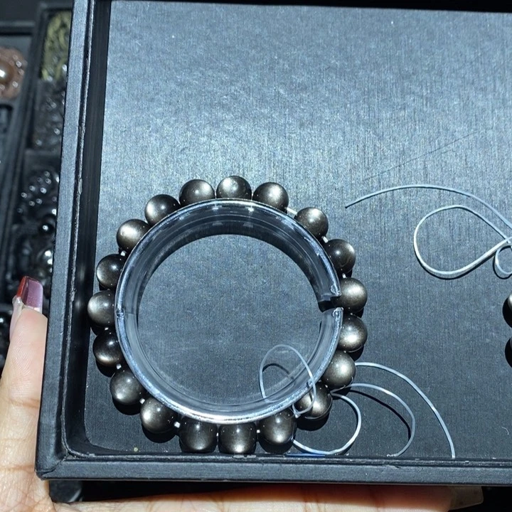 黑曜岩手链未镶嵌魁