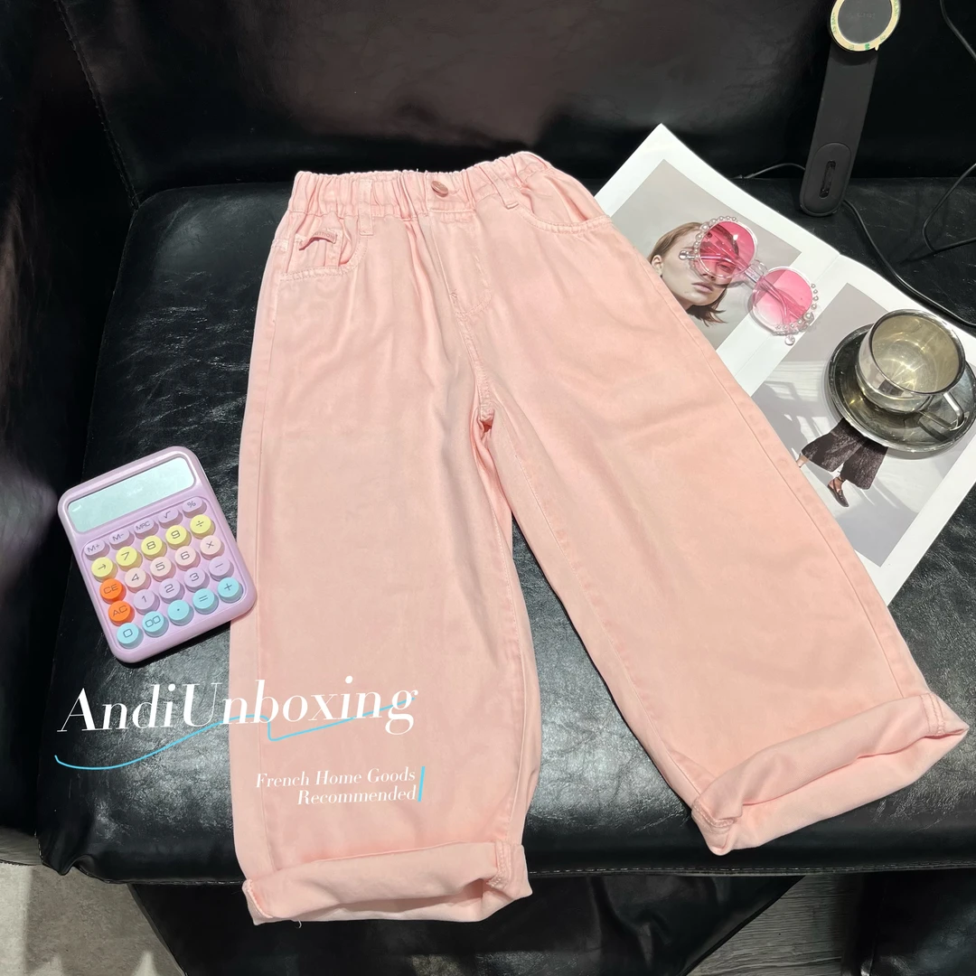 〖ANDI〗订制夏季女童中大童韩版洋气裤子阔腿裤2410