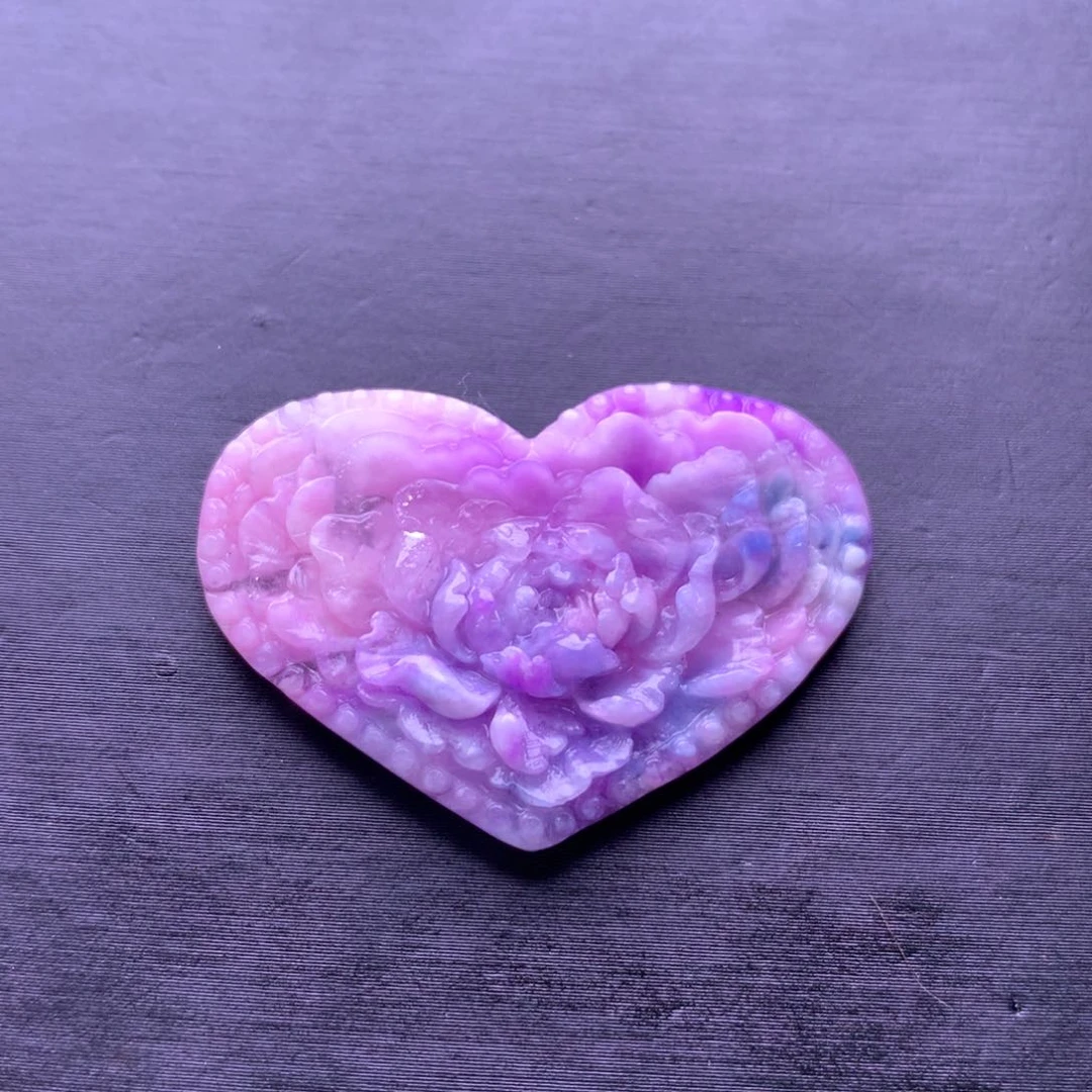 苏纪石（舒俱来）未镶嵌爱心吊坠