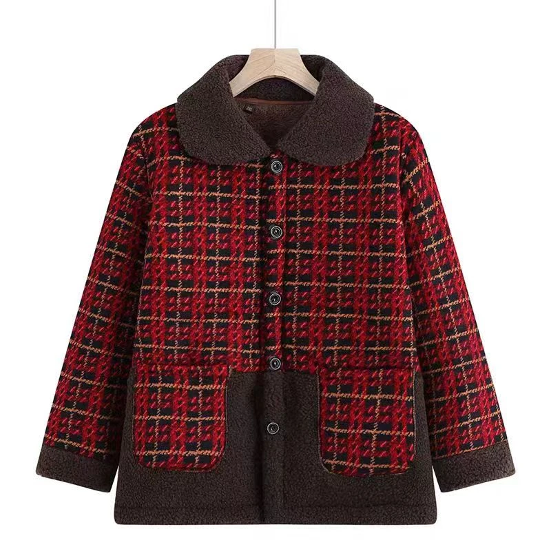 【清清专属】妈妈款加厚翻领女士保暖棉衣