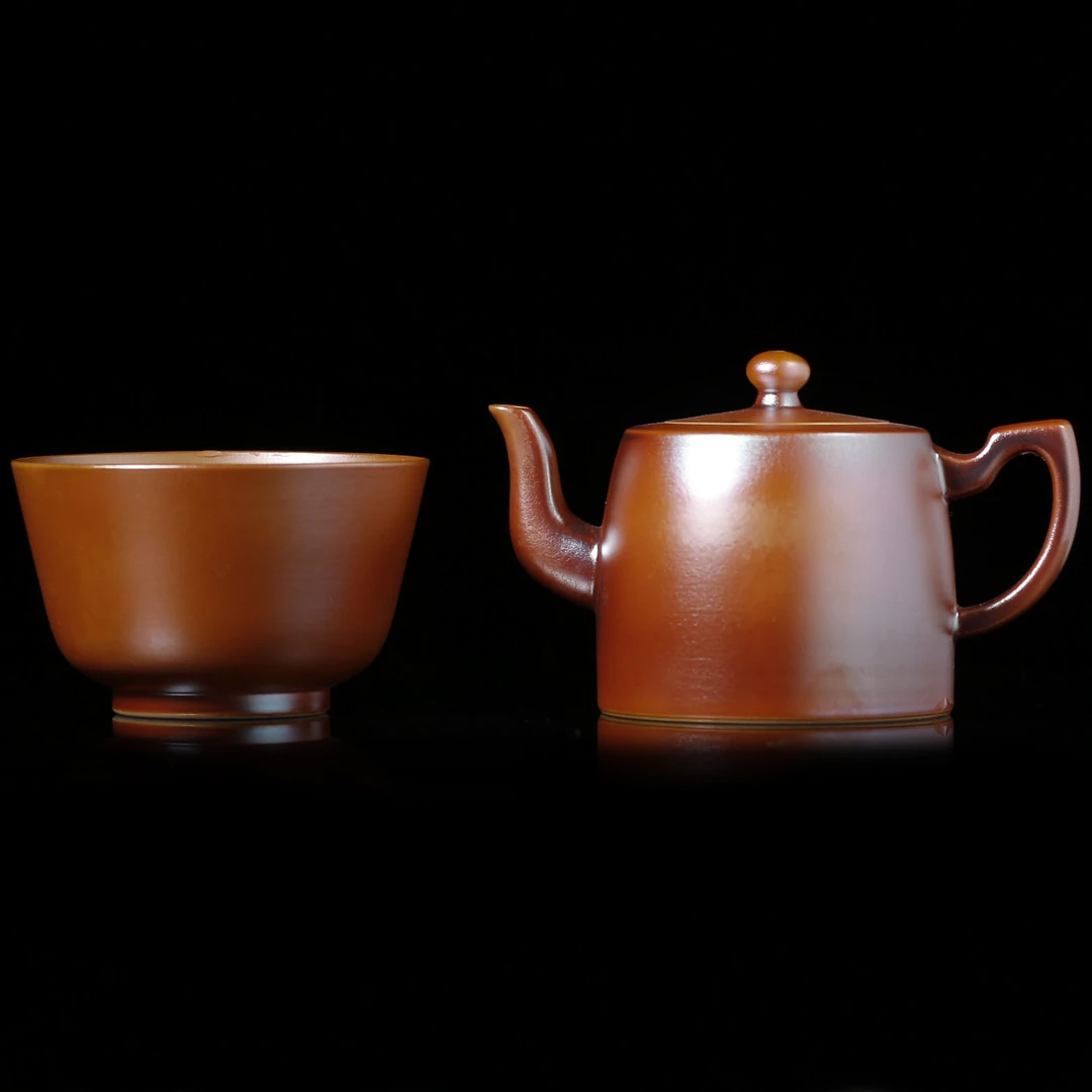 【晚晚精选】174柴烧限量精品井栏壶 送主人杯柴烧特性每只都不同