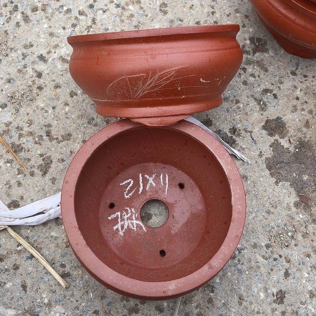 宜兴紫砂花盆，现货发