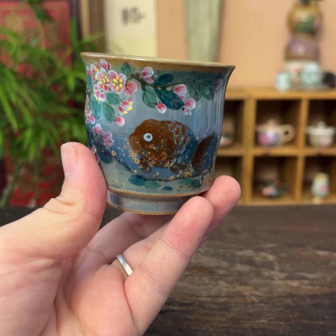 柴烧手工手绘陶瓷